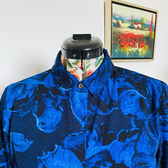 Ellen Tracy Button Down Tunic Shirt - Picture 2 of 10